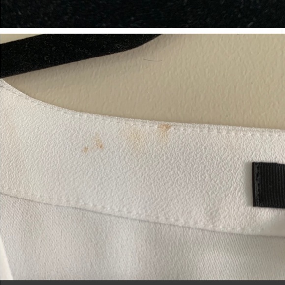 J. Crew | White Drapey Faux Wrap Crepe Blouse - Picture 6 of 8